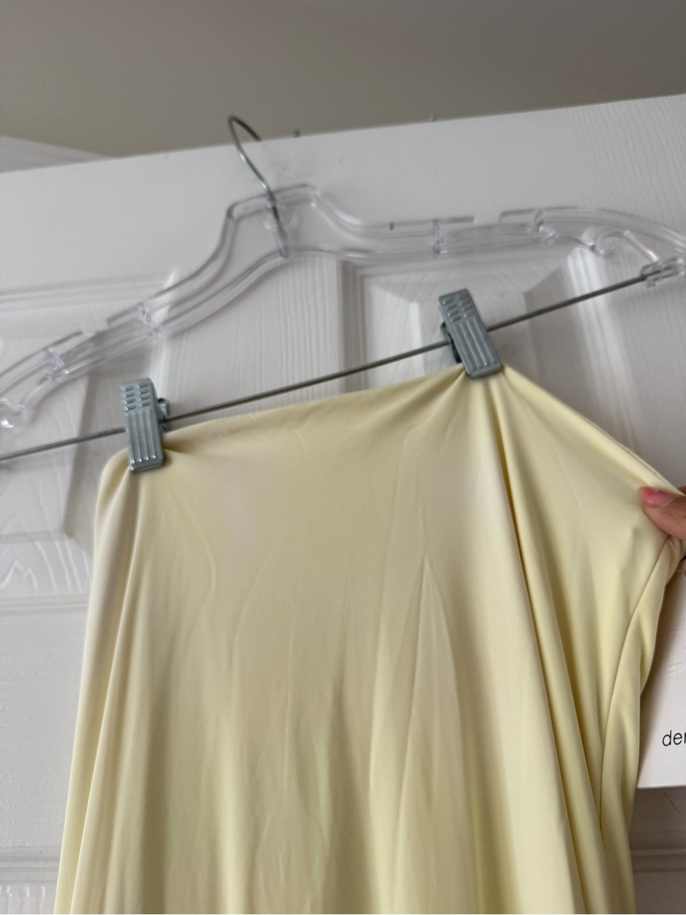 DEME by Gabriella Dahlia Strapless Gown Maxi Dress Butter Yellow *FLAWED* - Picture 4 of 12